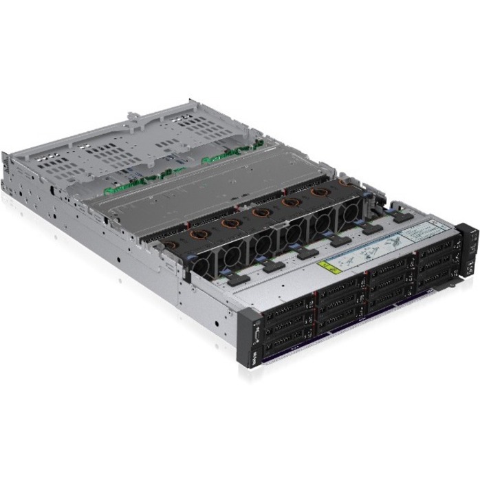 Lenovo ThinkSystem SR665 7D2V1006NA 2U Rack Server - 1 EPYC 7643 2.30 GHz - 32 GB RAM - 1.92 TB SSD - (1 x 1.92TB) SSD Configuration - Serial ATA, 12Gb/s SAS Controller - Thumbnail 3