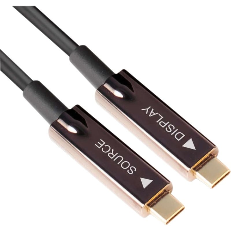 Club 3D USB Gen 2 Type C Active Optical Cable A/V Unidirectional M/M 20 m/ 65.62 ft - Thumbnail 2