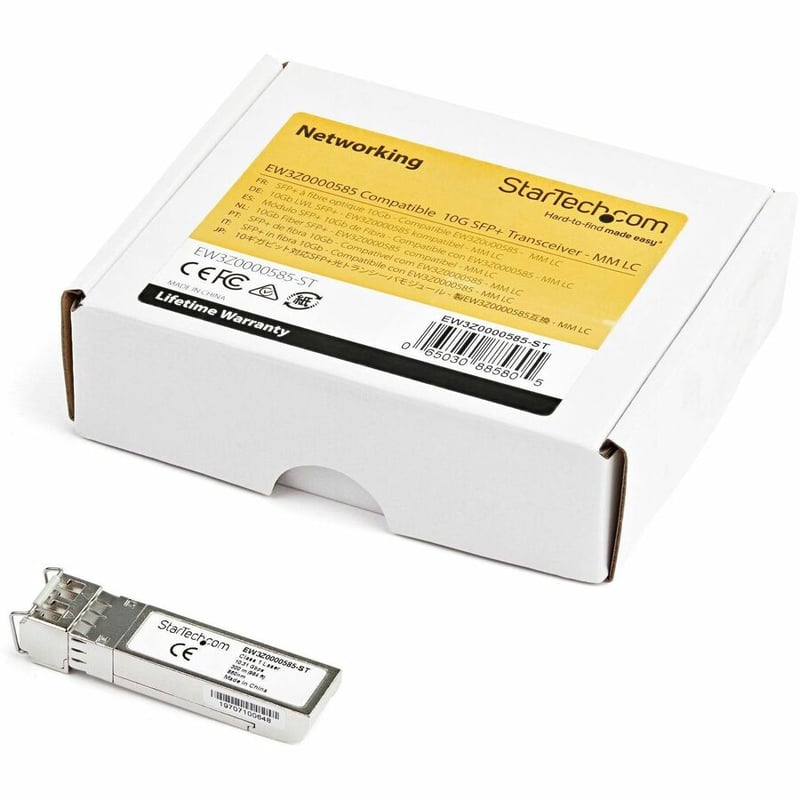 StarTech.com Citrix EW3Z0000585 Compatible SFP+ Module - 10GBASE-SR - 10GE SFP+ 10GbE Multimode Fiber MMF Optic Transceiver - 300m DDM - Thumbnail 3