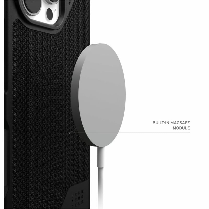 UAG CASE FOR APPLE IPHONE 16 PRO MAX -METROPOLIS LT W/MAGSAFE - KEVLAR BLACK - Thumbnail 4