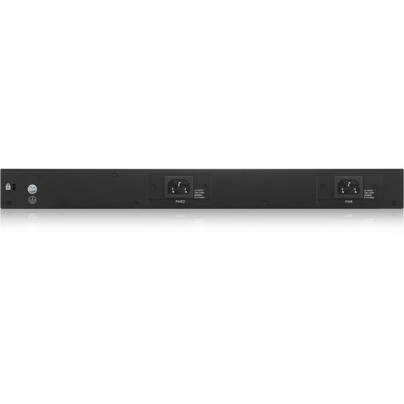 ZYXEL XGS4600-32F-DCD 24-port Gigabit SFP L3 Managed Aggregation Switch with 4 SFP+ 10G Uplinks and 4 10G Combo (SFP+/RJ-45) Ports (Dual DC Power Version) - Thumbnail 3