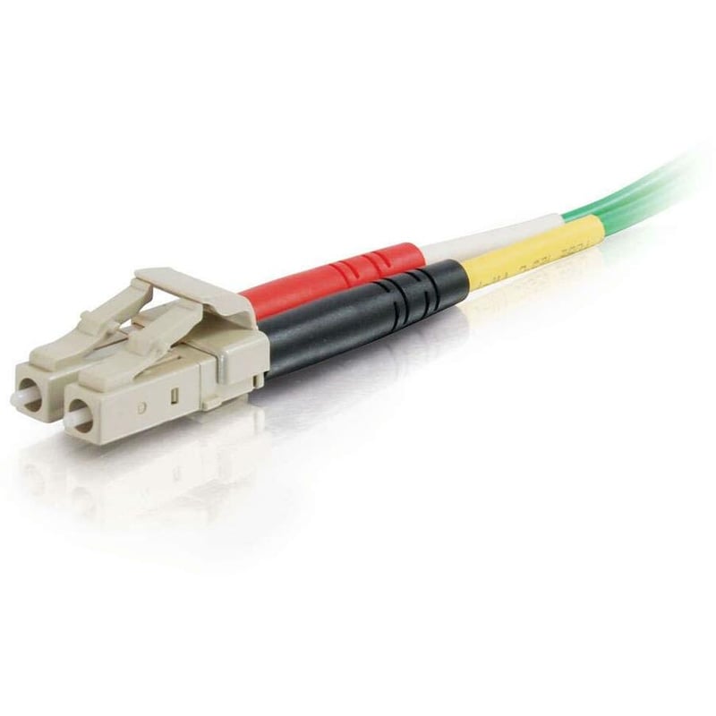 C2G-1m LC-LC 62.5/125 OM1 Duplex Multimode PVC Fiber Optic Cable - Green - Thumbnail 2
