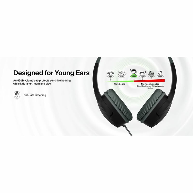 SOUNDFORM MINI WIRED XXX ON-EAR KIDS HEADPHONES BK 03-RETAIL BOX - Thumbnail 5