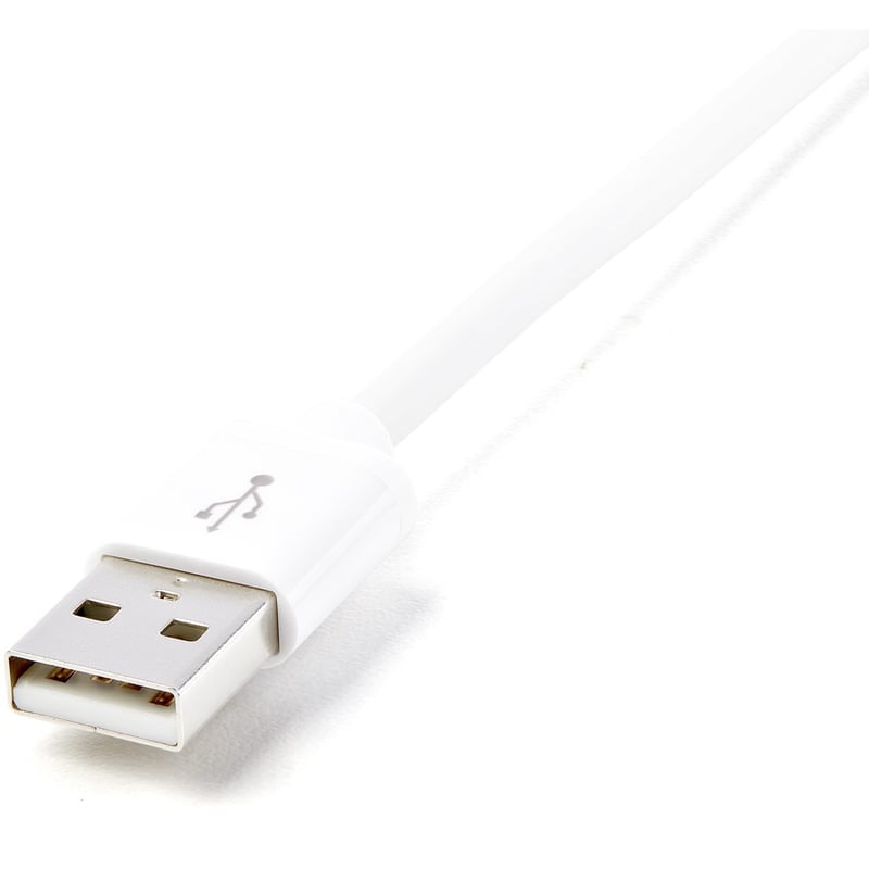 StarTech.com 2m (6ft) Long White Apple 8-pin Lightning Connector to USB Cable for iPhone / iPod / iPad - Thumbnail 3