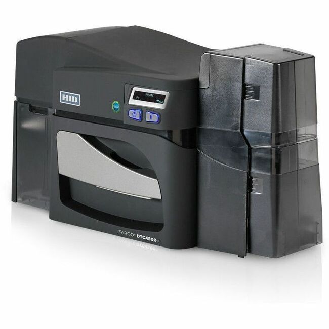 Fargo DTC4500E Single Sided Desktop Dye Sublimation/Thermal Transfer Printer - Color - Card Print - Fast Ethernet - USB - USB Host - Thumbnail 1