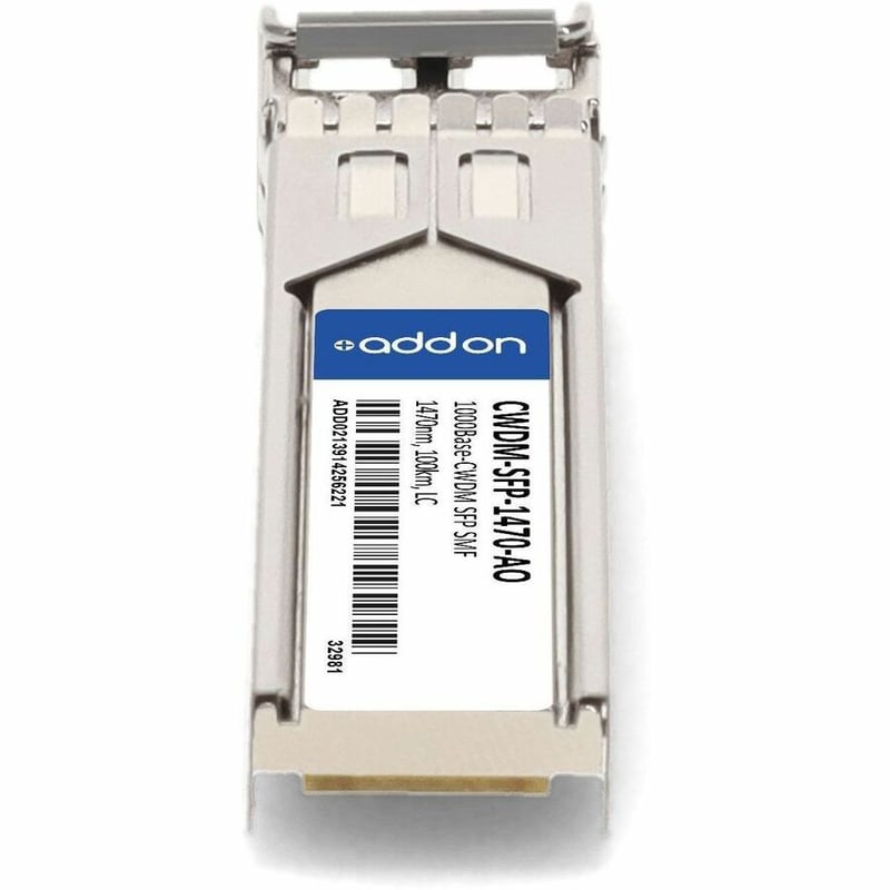 AddOn Cisco® CWDM-SFP-1470 Compatible TAA Compliant 1000Base-CWDM SFP Transceiver (SMF, 1470nm, 100km, LC) - Thumbnail 4