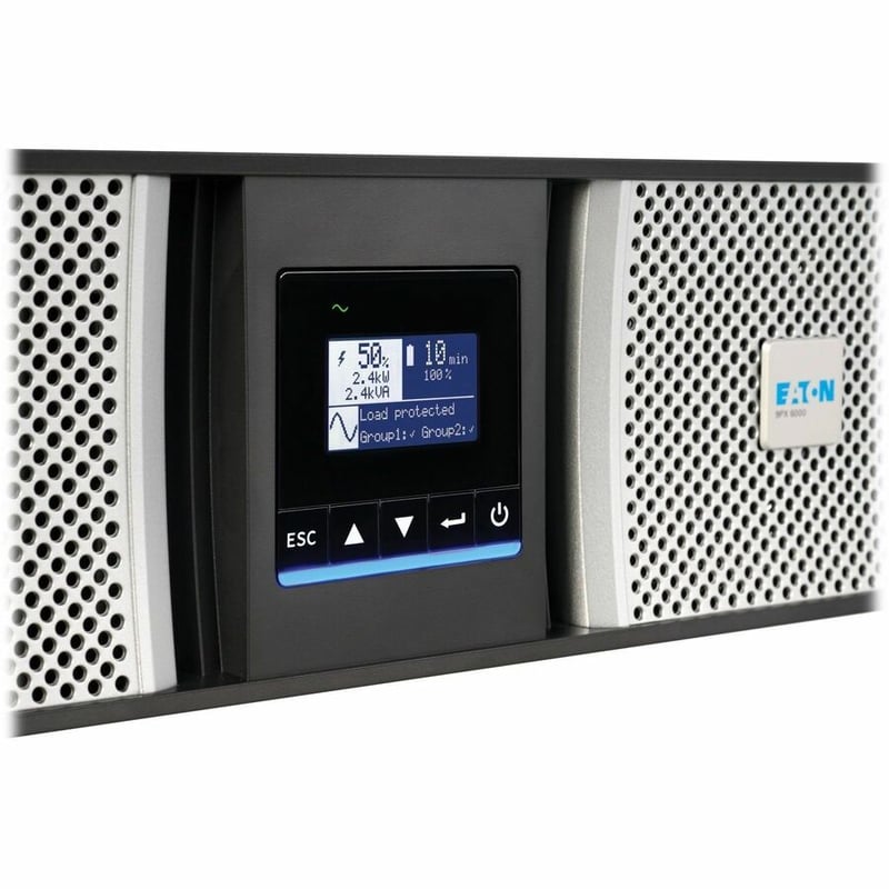9PX 6KVA 5.4KW 208V ONLINE UPS L6-30P OR HW INPUT 6 C39 6 C13 3U - Thumbnail 4