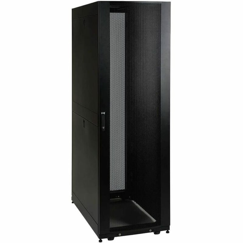 Tripp Lite by Eaton 42U SmartRack Shallow-Depth Rack Enclosure Cabinet with doors & side panels - Thumbnail 1