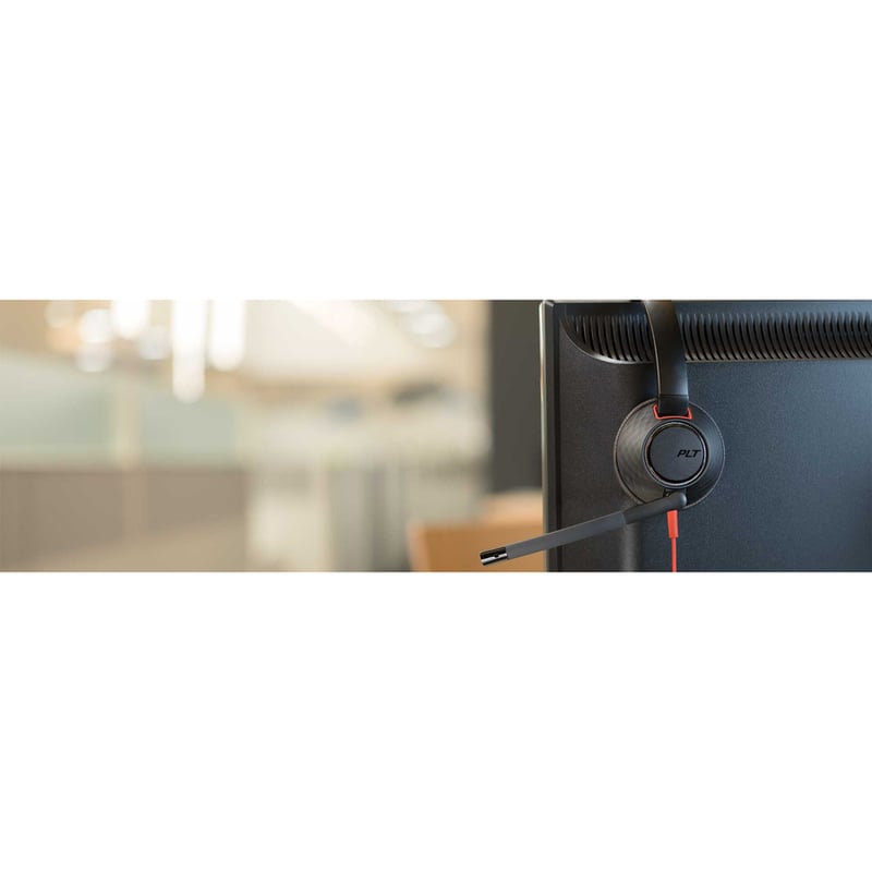 POLY BLACKWIRE C5220 USB-A HS DUAL-EAR HEADSET W BOOM MIC - USB-A - Thumbnail 2