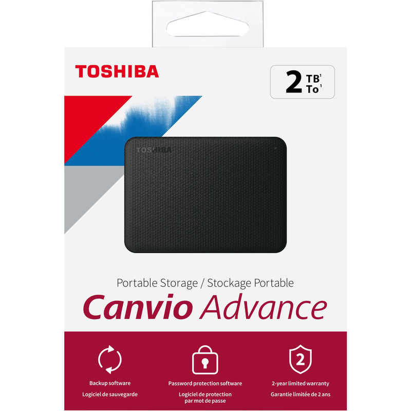 TOSHIBA CANVIO ADVANCE - 2TB - BLACK - Thumbnail 1