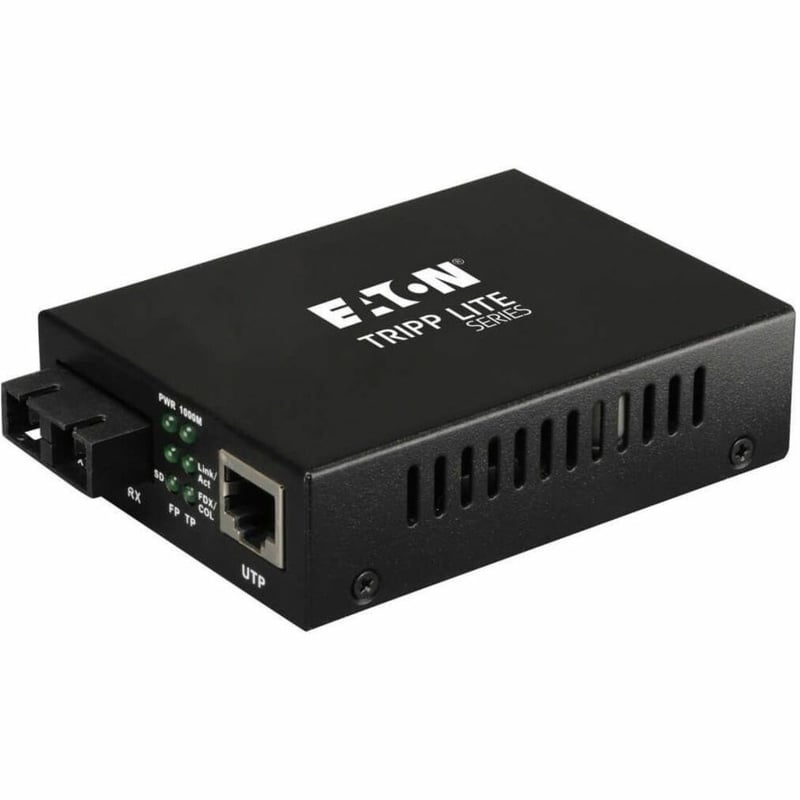 Tripp Lite by Eaton Gigabit Multimode Fiber to Ethernet Media Converter 10/100/1000 to 1000BaseLX SC 2km 1310nm - Thumbnail 1