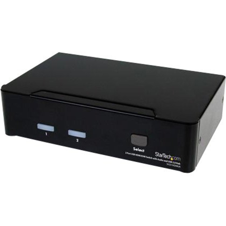 StarTech.com 2 Port USB HDMI KVM Switch w/ Audio & USB 2.0 Hub - Thumbnail 4