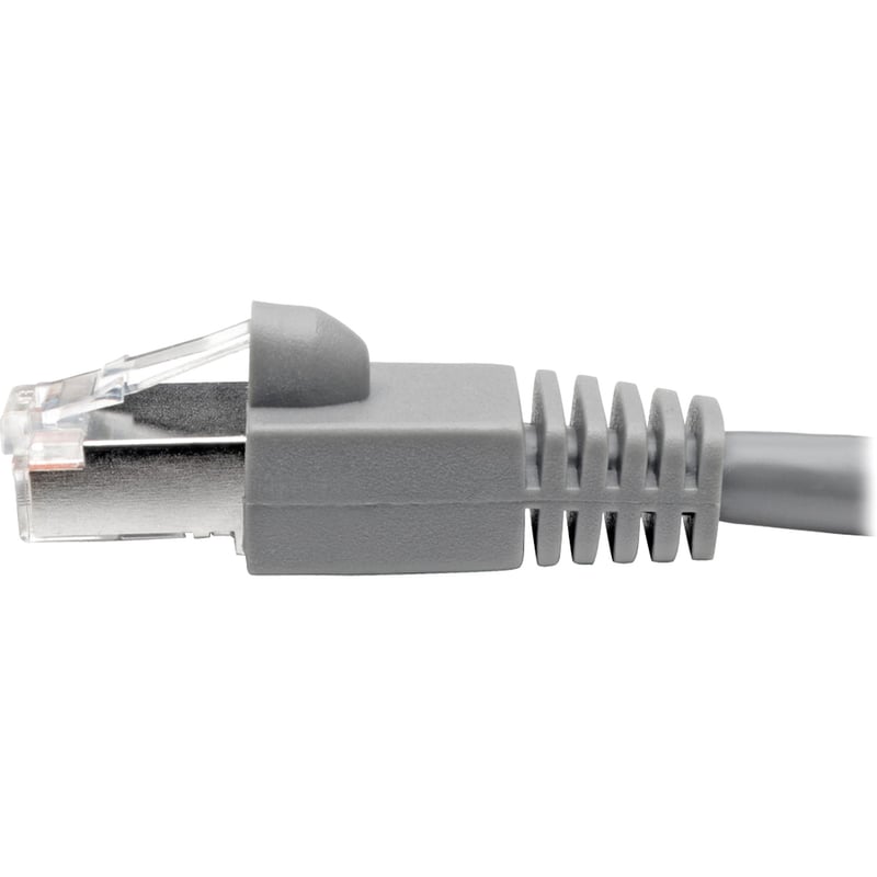 Tripp Lite by Eaton Cat6a Snagless Shielded STP Network Patch Cable 10G Certified, PoE, Gray RJ45 M/M 7ft 7' - Thumbnail 5