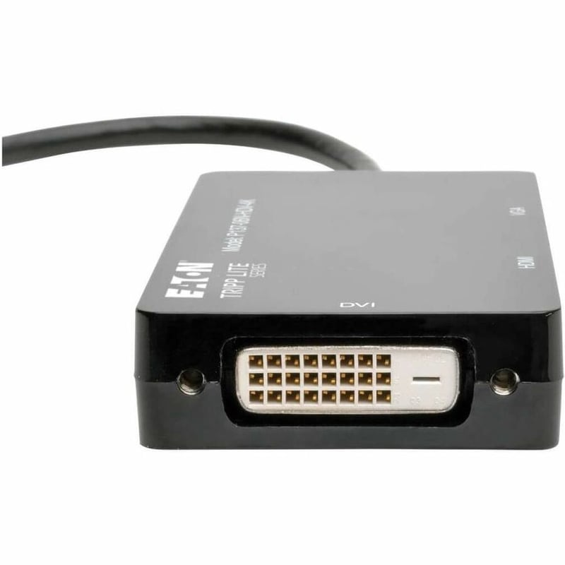 Tripp Lite by Eaton Keyspan Mini DisplayPort to VGA/DVI/HDMI All-in-One Video Converter Adapter 4K 30Hz HDMI DP1.2 Black 6-in. (15.24 cm) - Thumbnail 4