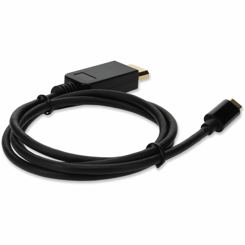 AddOn 6ft USB C 3.1 Male to DisplayPort Male Black Cable - Thumbnail 5