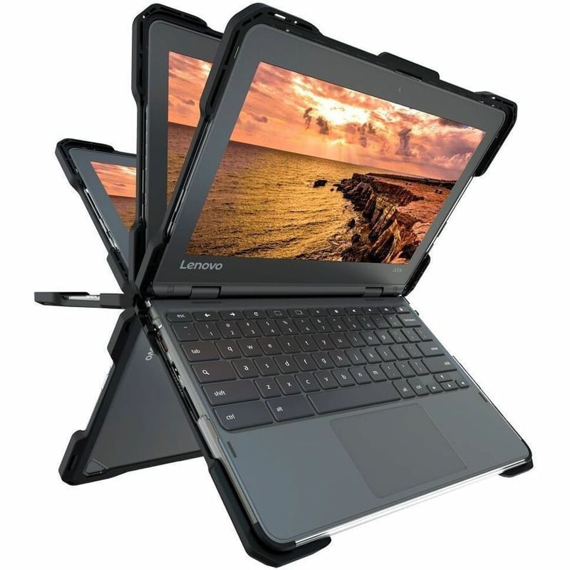 Rugged Hard Shell Case for Lenovo 500e / 500w Gen 4 Chrome & Windows (w/ Stylus Cutout) - Thumbnail 1