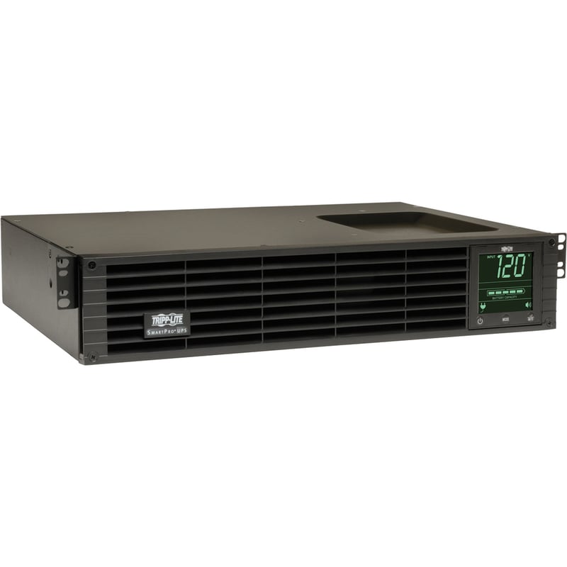 Tripp Lite by Eaton UPS TAA SmartPro 120V 1kVA 800W Line-Interactive Sine Wave UPS 2U Rack/Tower Network Card Options LCD USB 6 Outlets - Thumbnail 1