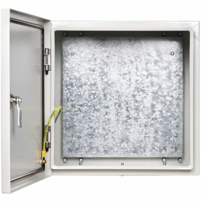 Tripp Lite by Eaton SmartRack Outdoor Industrial Enclosure with Lock - NEMA 4, Surface Mount, Metal Construction, 14 x 14 x 6 in., Gray - Thumbnail 3