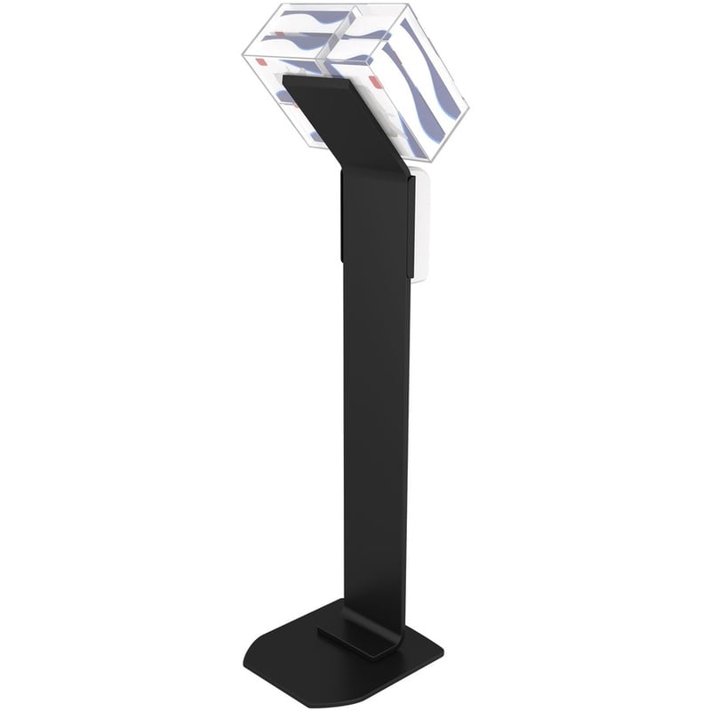 CTA Digital Premium Locking Sanitizing Station Stand (Black) - Thumbnail 4