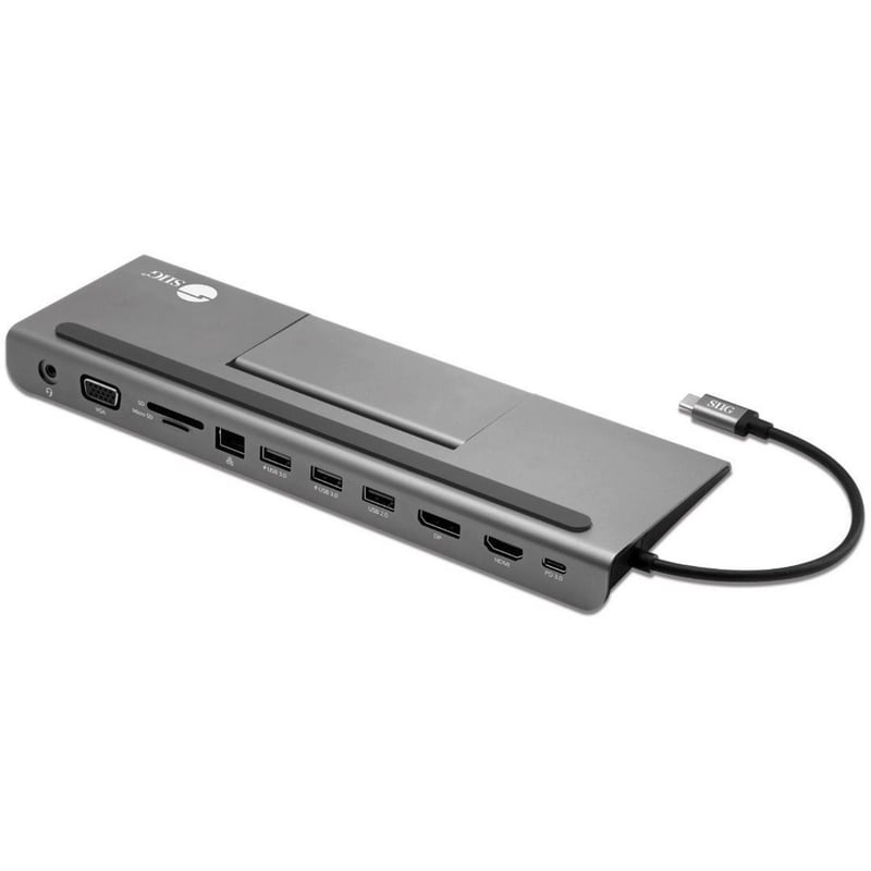 SIIG Aluminum USB-C MST Video Docking Station with 100W PD - Thumbnail 1