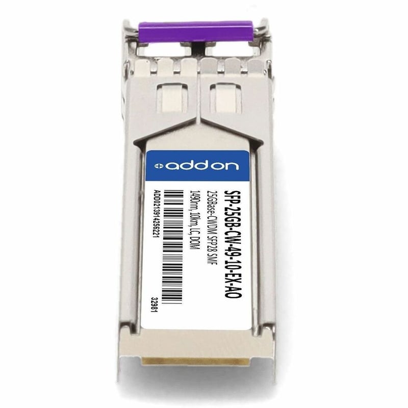 AddOn Extreme Networks® Compatible TAA 25GBase-CWDM SFP28 Transceiver (SMF, 1490nm, 10km, LC, DOM) - Thumbnail 4