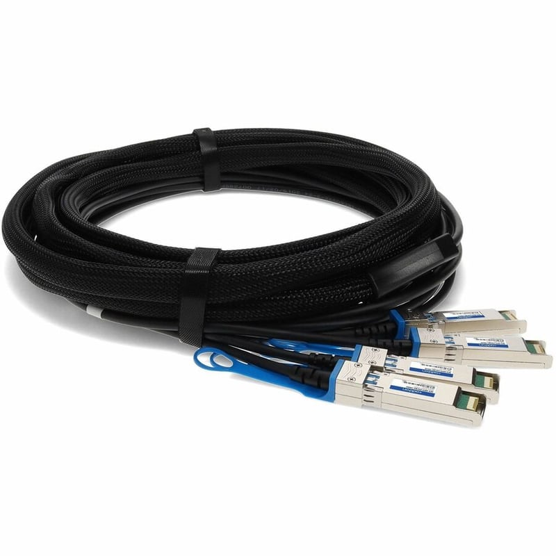 AddOn Juniper Networks QFX-QSFP-DACBO-1M Compatible TAA Compliant 40GBase-CU QSFP+ to 4xSFP+ Direct Attach Cable (Passive Twinax, 1m) - Thumbnail 2