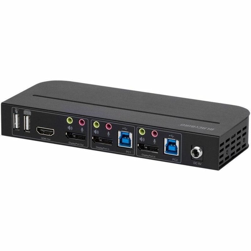 BLACKBIRD 4K DISPLAYPORT 1.4 USB 3.0 2X1 KVM SWITCH_ 4K@60HZ_ HDR_ YCBCR 4:4:4_