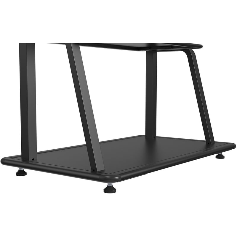 MOBILE FLAT SCREEN FLOOR STAND STAND+TROLLEY BOX 1/2 BLACK - Thumbnail 3