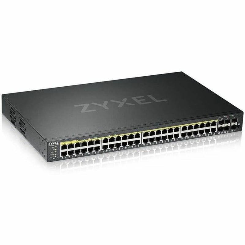 ZYXEL 48-port GbE L2 PoE Switch with GbE Uplink - Thumbnail 1
