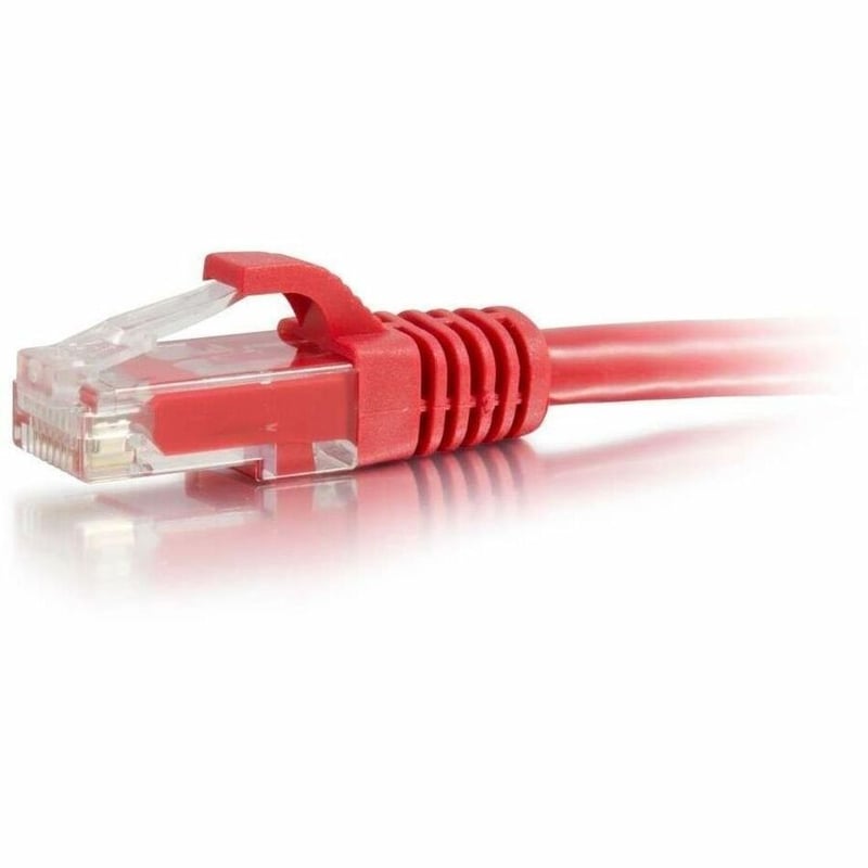 Quiktron 12ft Q-Series Cat6a Snagless (UTP) Ethernet Network Patch Cable, CM Rated - Red - Thumbnail 2