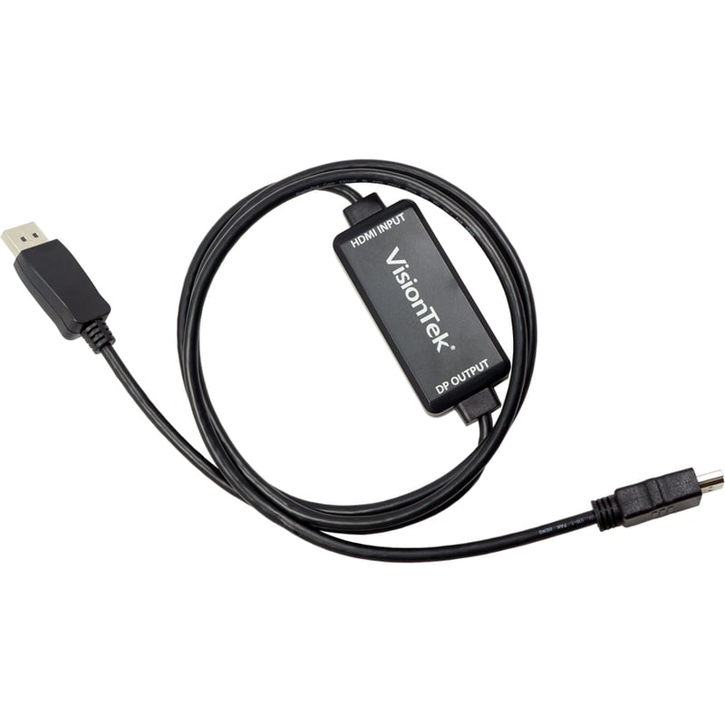 VisionTek HDMI to DisplayPort 1.5M Active Cable (M/M) - Thumbnail 2