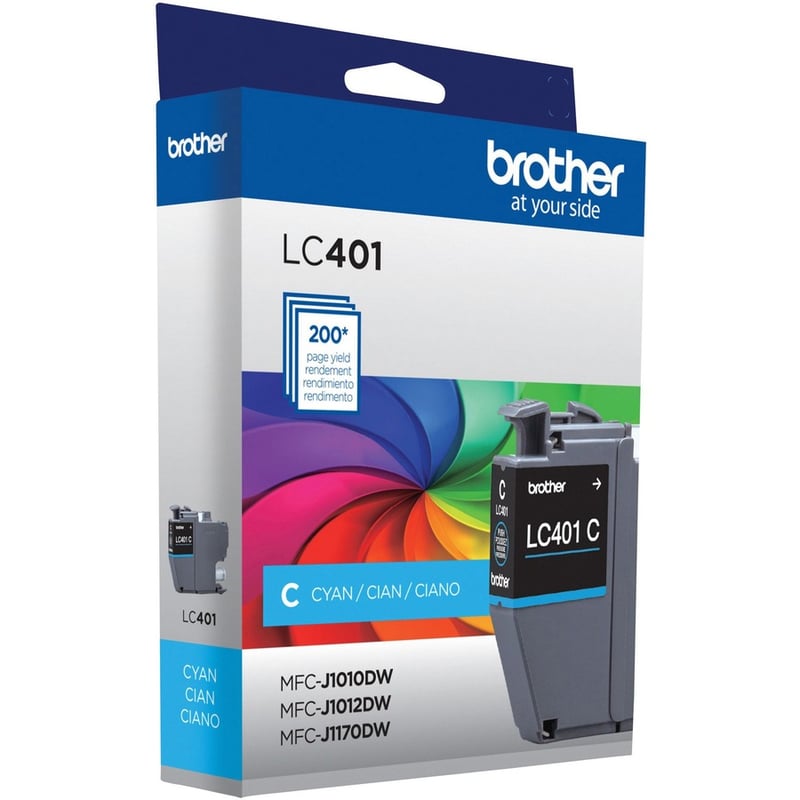Brother LC401CS Original Standard Yield Inkjet Ink Cartridge - Single Pack - Cyan - 1 Pack - Thumbnail 2