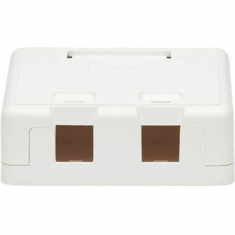 Tripp Lite by Eaton Surface-Mount Box for Keystone Jack 2-Port Wall Celling White - Thumbnail 3