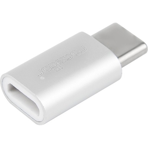 Rocstor Premium USB C to USB Micro-B USB 2.0 Hi-Speed Adapter Slim - USB Type-C - 1 x Type C Male USB - 1 x Type B Female Micro USB - Charging and Data Sync - Aluminum Case - USB 2.0 HI-SPEED USB TYPE C SLIM/COMPACT - Thumbnail 1