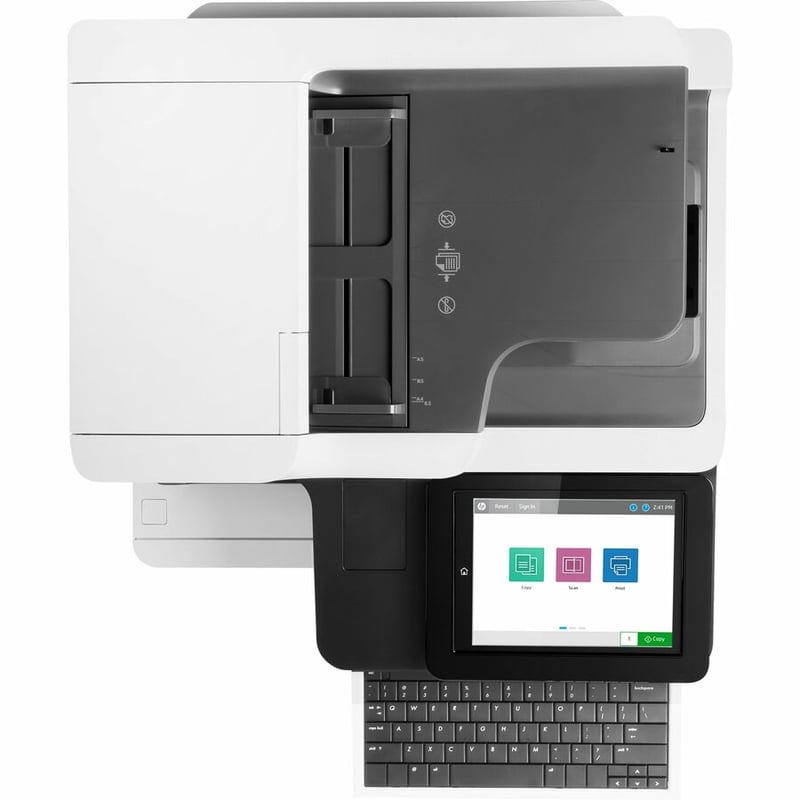 HP LaserJet M634h Laser Multifunction Printer-Monochrome-Copier/Scanner-52 ppm Mono Print-1200x1200 Print-Automatic Duplex Print-300000 Pages Monthly-650 sheets Input-Color Scanner-600 Optical Scan-Gigabit Ethernet - Thumbnail 5
