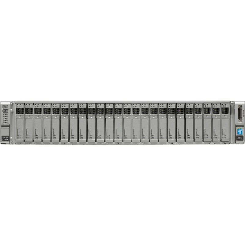 Cisco C240 M4 2U Rack Server - 2 x Intel Xeon E5-2643 v3 3.40 GHz - 256 GB RAM - 12Gb/s SAS, Serial ATA Controller - Thumbnail 2