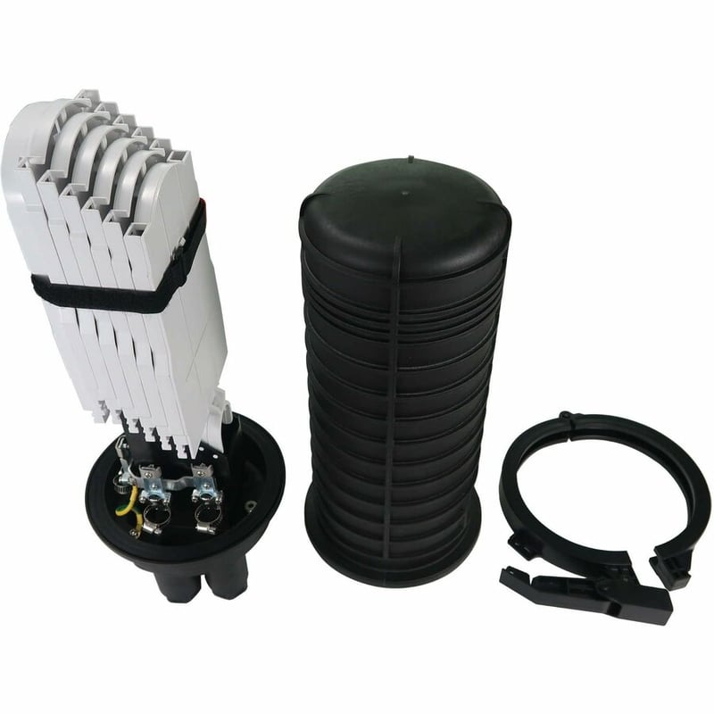 FIBER SPLICE DOME ENCLOSURE 6 SPLICING TRAYS 144 FIBER CAP IP68 - Thumbnail 3