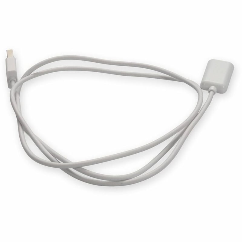 AddOn 2m USB 2.0 (A) Male to USB 2.0 (B) Male White Cable - Thumbnail 4