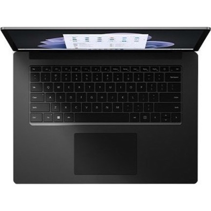 Microsoft Surface Laptop 5 15" Touchscreen Notebook - 2496 x 1664 - Intel Core i7 12th Gen i7-1265U - Intel Evo Platform - 16 GB Total RAM - 512 GB SSD - Matte Black - Thumbnail 4