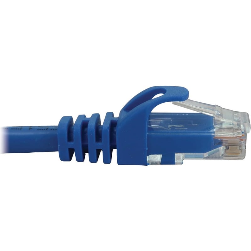 Eaton Tripp Lite Series Cat6a 10G Snagless Molded UTP Ethernet Cable (RJ45 M/M), PoE, Blue, 5 ft. (1.5 m) - Thumbnail 4