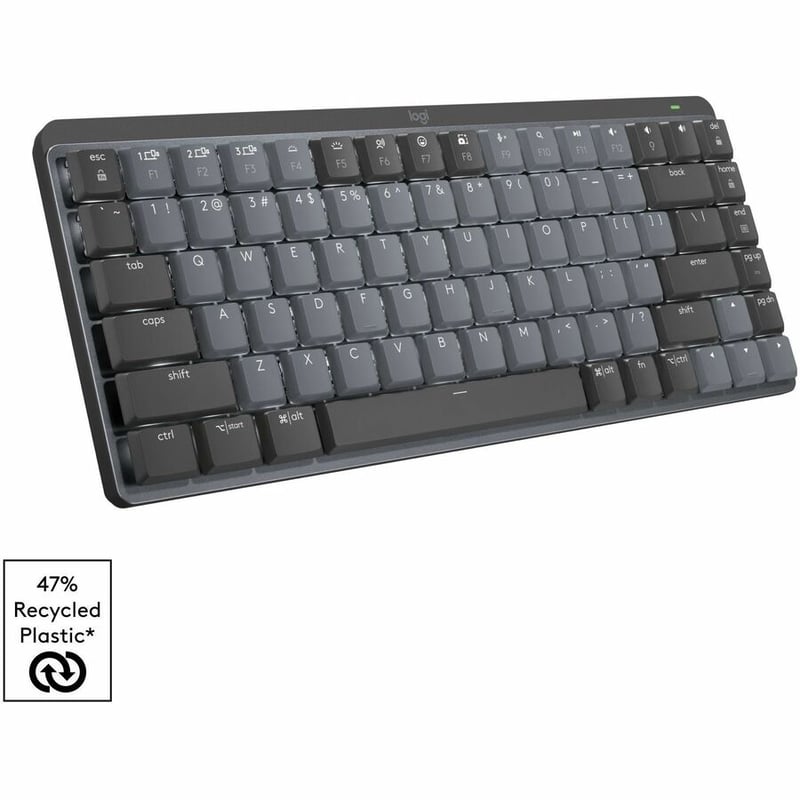 Logitech MX Mechanical Mini Minimalist Wireless Illuminated Keyboard (Clicky) (Graphite) - Thumbnail 5