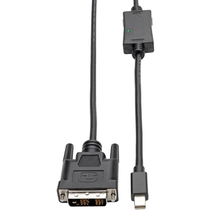 Eaton Tripp Lite Series Mini DisplayPort 1.2 to DVI Active Adapter Cable (M/M), 1080p, 10 ft. (3.1 m) - Thumbnail 1