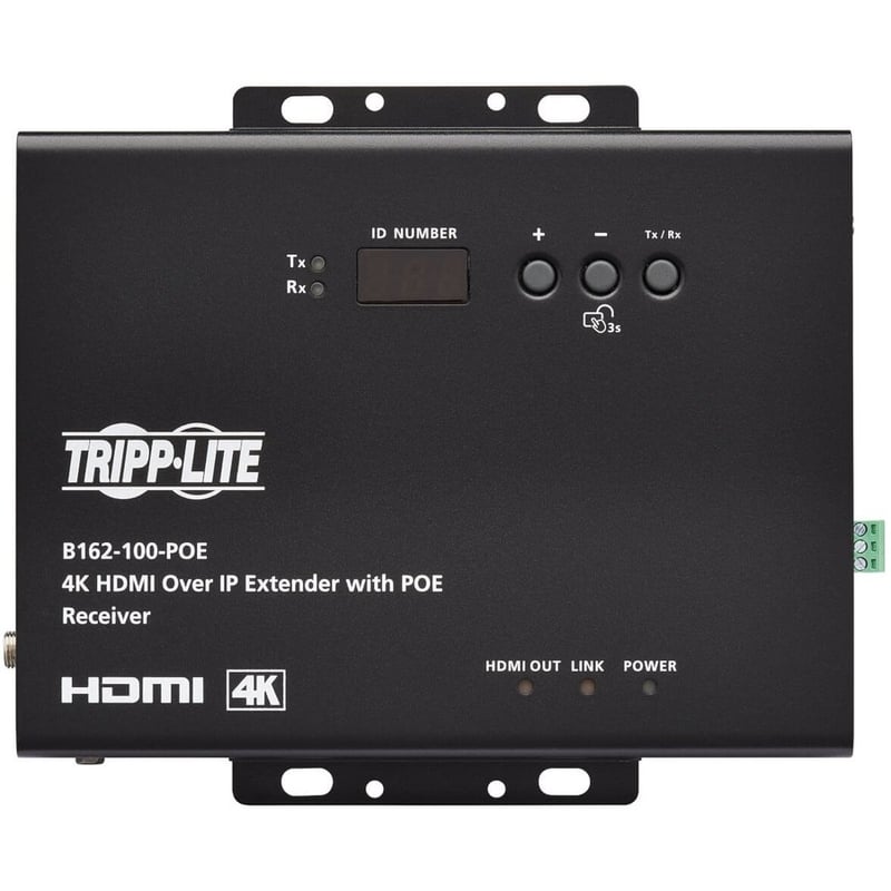 Tripp Lite by Eaton HDMI over IP Extender Receiver - 4K, 4:4:4, PoE, 328 ft. (100 m) - Thumbnail 5