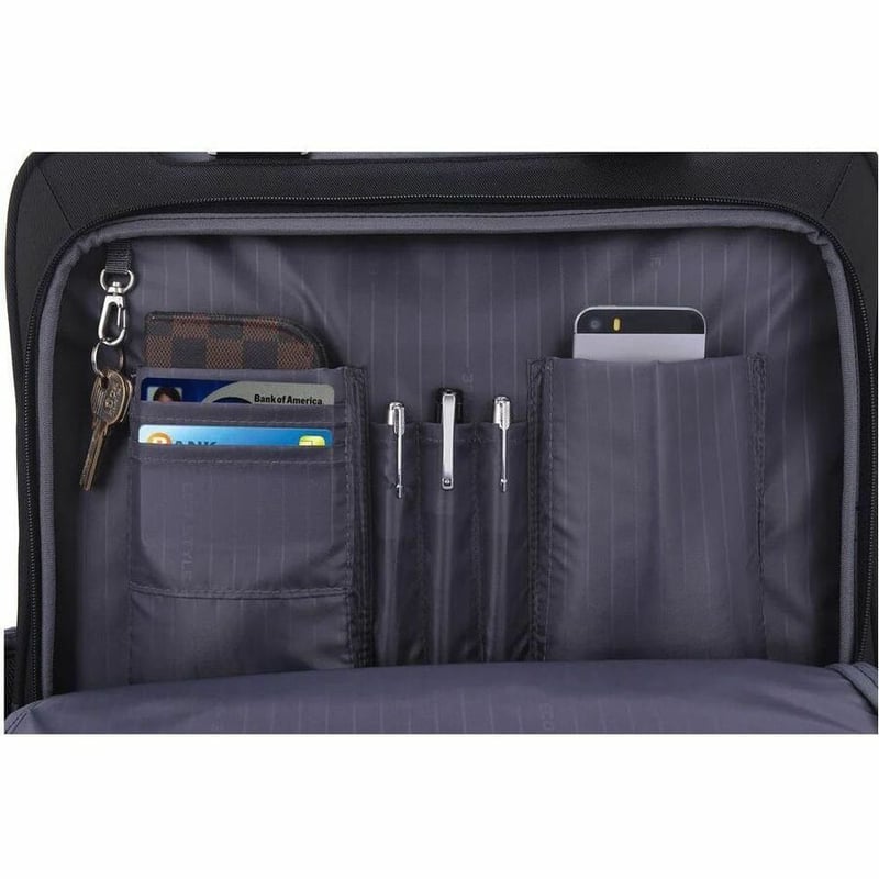 ECO STYLE Tech Exec Carrying Case (Roller) for 16.1" to 17" Notebook - Black - Thumbnail 4