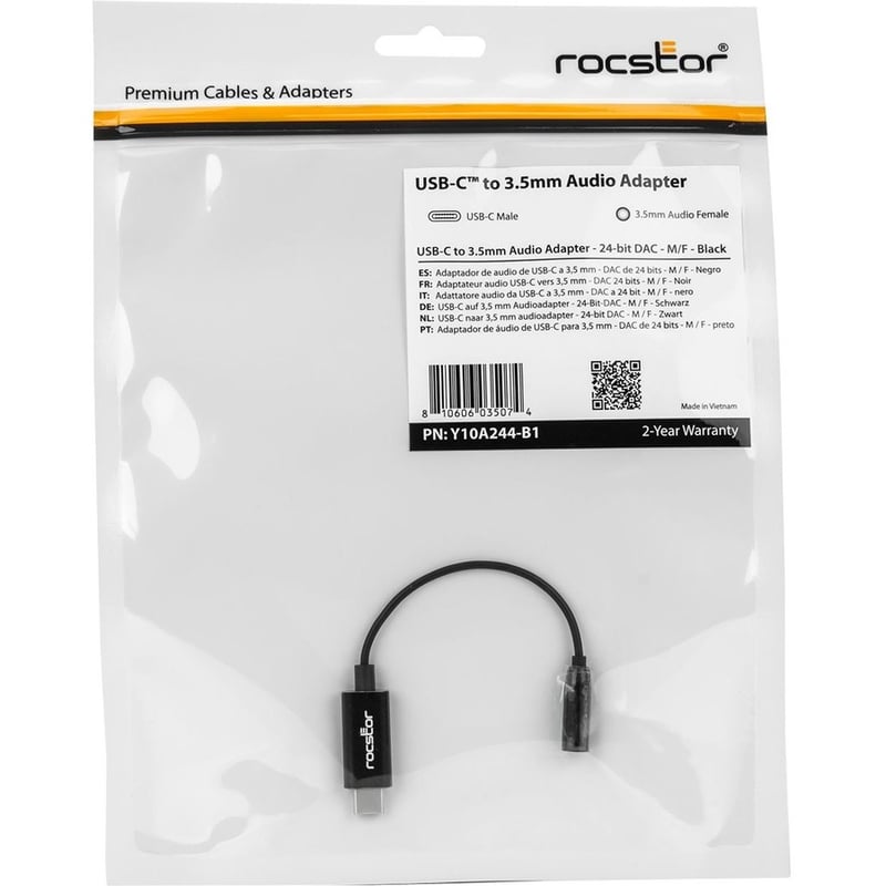 Rocstor USB C to 3.5mm Audio Adapter - Thumbnail 4