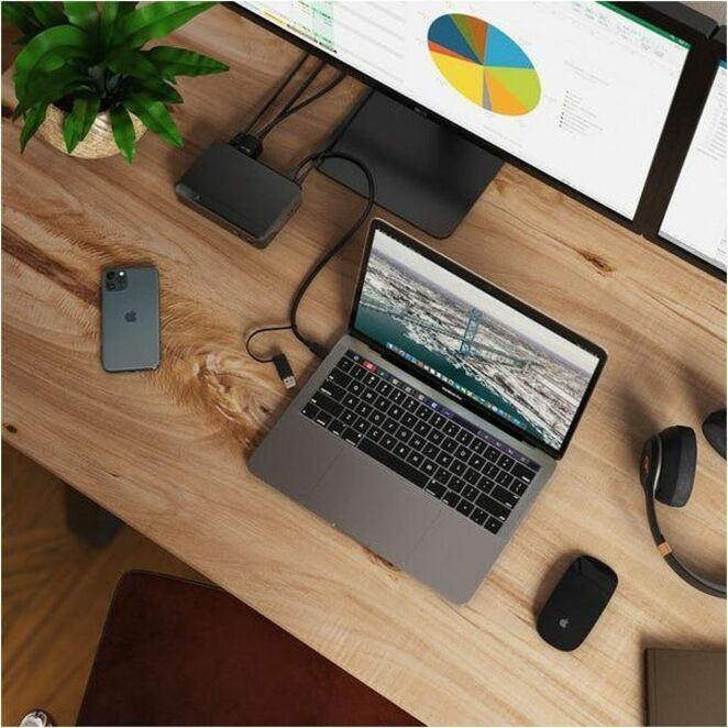 ALOGIC Universal Twin HD Docking Station with USB-C & USB-A Compatibility - Dual Display 1080p@60Hz - Thumbnail 5