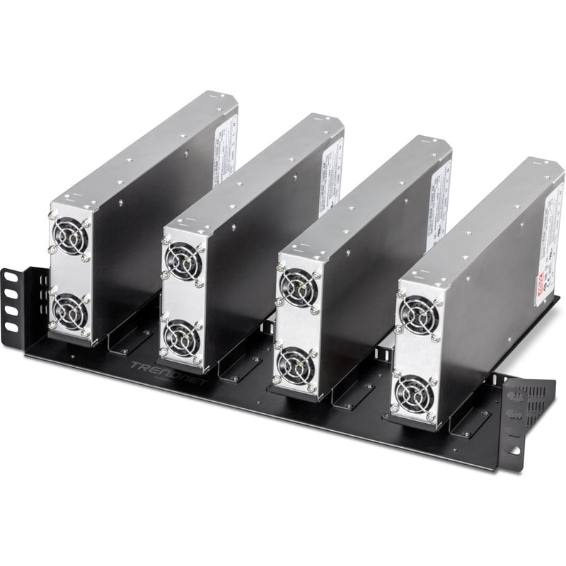 TRENDnet TI-R4U, 19" Rackmount Industrial Power Supply Vertical Chassis for TI-RSP100048 - Thumbnail 4