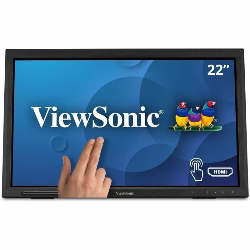ViewSonic TD2223 22 Inch 1080p 10-Point Multi IR Touch Screen Monitor with Eye Care HDMI, VGA, DVI and USB Hub - Thumbnail 1
