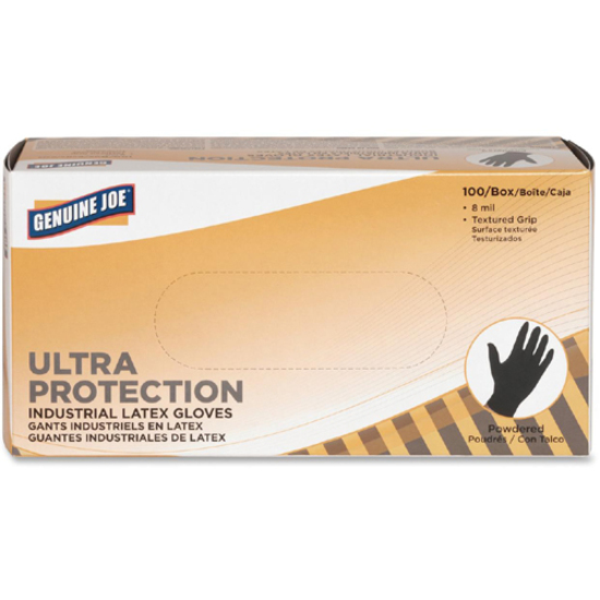 Genuine Joe 8mil Ultra Latex Powdered Gloves - Thumbnail 2