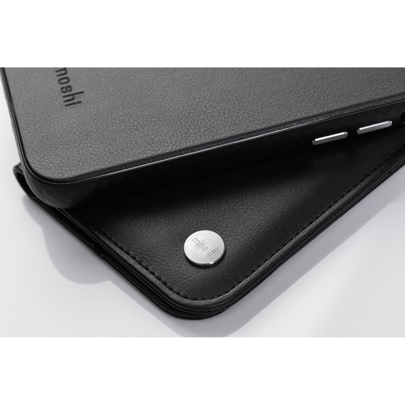 Moshi Overture Carrying Case (Wallet) Apple iPhone 13 Pro Max Smartphone - Jet Black - Thumbnail 3